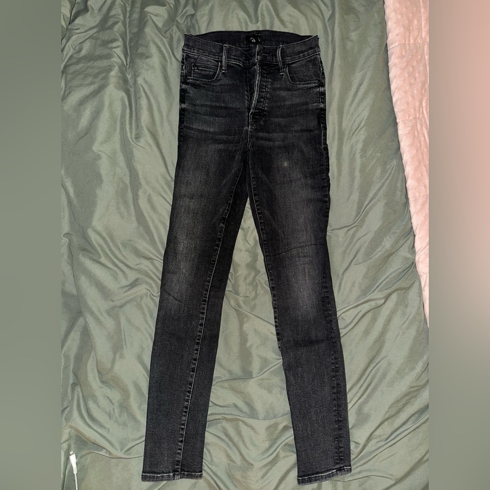 Mother Black Skinny Jeans - Barely Worn